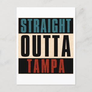 Straight Outta Tampa Florida FL Feiertagspostkarte