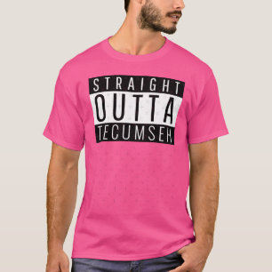 Straight Outta Teseh Michigan Teseh MI Oversified T-Shirt