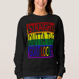 Straight Outta The Goat Locker Navy Chief Regenbog Sweatshirt