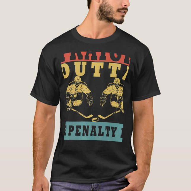 Straight Outta The Penalty Box Ice Hockey Player D T-Shirt (Vorderseite)