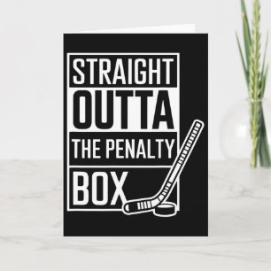 Straight Outta The Penalty Box Shirt Lustiges Eis- Karte