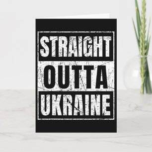 Straight Outta Ukraine Geboren in der Ukraine  Karte