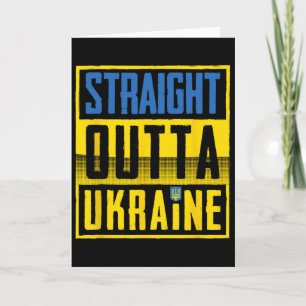 Straight Outta Ukraine Ukrainische Flagge Ukraine  Karte