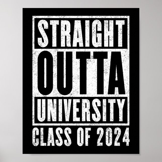 Straight Outta University 2024 (Not leidend) Poster (Vorne)