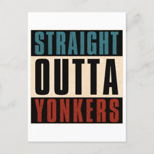 Straight Outta Yonkers New York NY Feiertagspostkarte