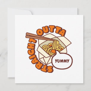 Straight Outta Yummy Ramen Noodles Einladung
