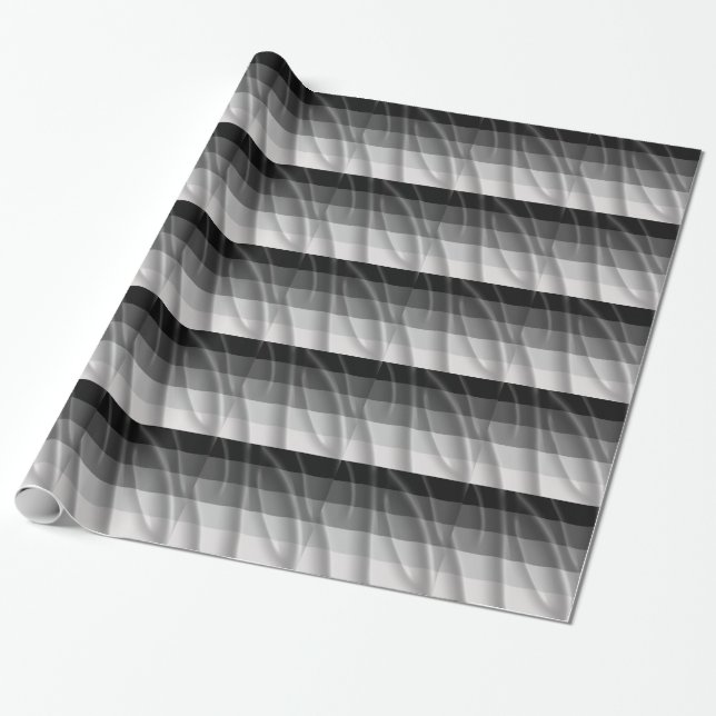 STRAIGHT PRIDE FLAG WAVY DESIGN -.pnng Geschenkpapier (Ungerollt)