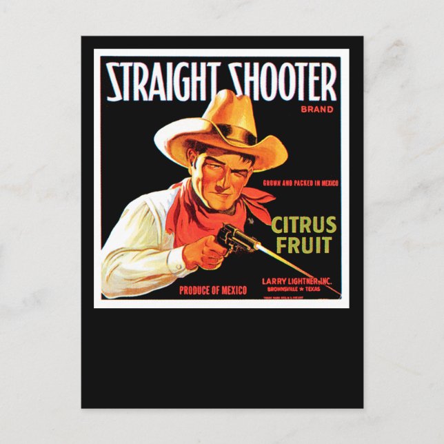 Straight Shooter Postkarte (Vorderseite)