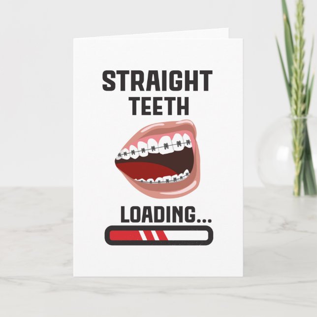 Straight Teeth Loading Karte (Vorderseite)