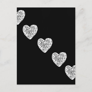 Straight to My Heart - Black and White Postkarte