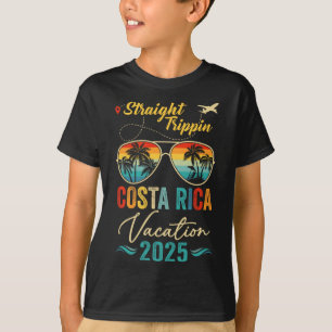 Straight Trippin Costa Rica 2025 Family Summer Vac T-Shirt