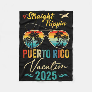 Straight Trippin Puerto Rico 2025 Family Summer Va Fleecedecke