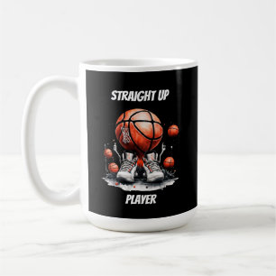 Straight Up Basketball Spieler Kaffeetasse