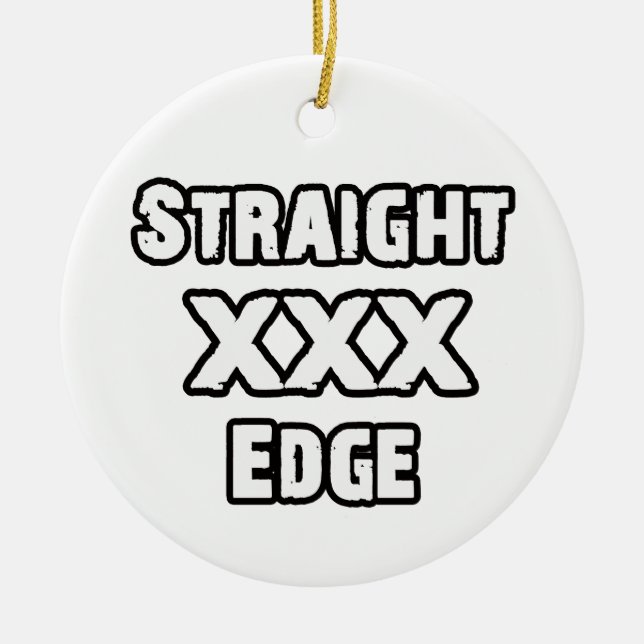 Straightedge Keramikornament (Vorne)