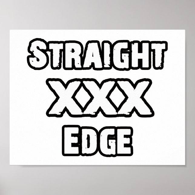 Straightedge Poster (Vorne)