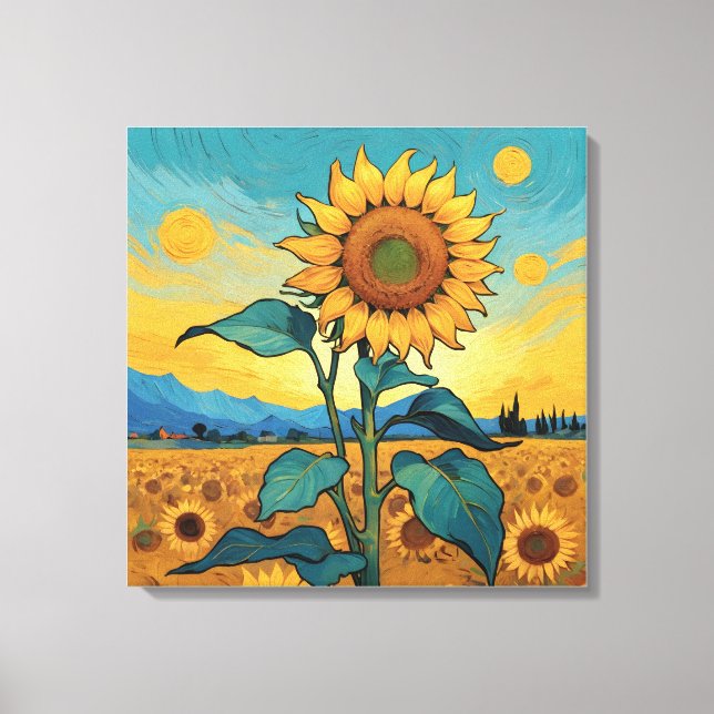 Stralende Zonnebloem - Dutch Master Serie ZA01 Leinwanddruck (Vorderseite)