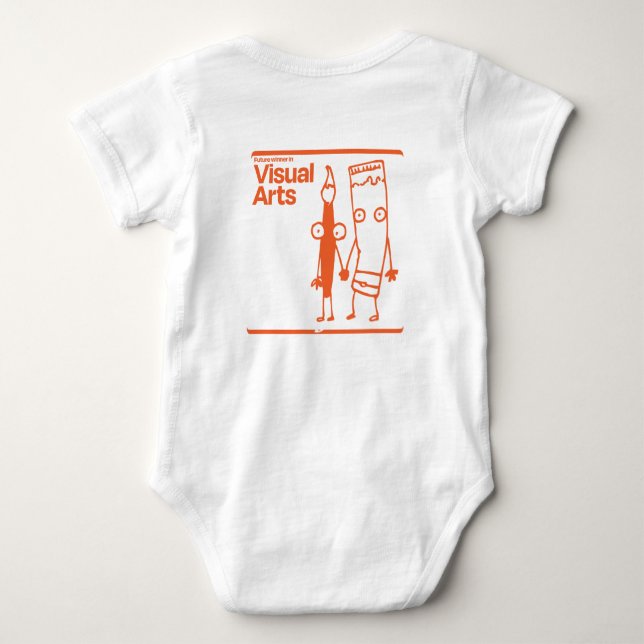 Strampler für visuelle Künste (Rückseite)