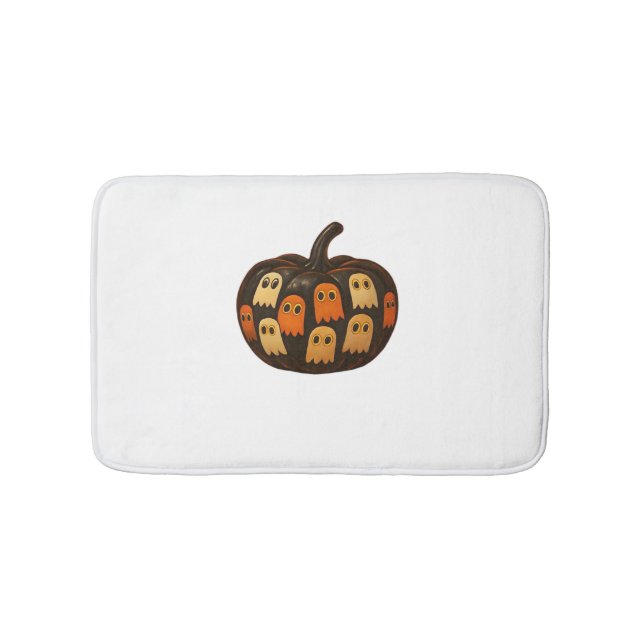 Strampler Pumpkin Ghosts Halloween Geschenk Classi Badematte (Vorderseite)