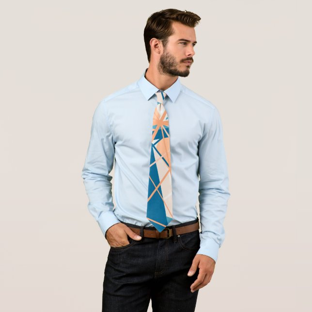 Strand Abstrakt Stripes Neck Tie Krawatte (Beispiel)