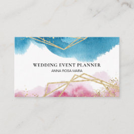 *~* Strand-abstrakte rosa blaue Visitenkarte