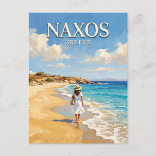 Strand Agios Prokopios Griechenland Postkarte
