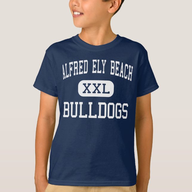 Strand Alfreds Ely - Bulldoggen - hoch - Savanne T-Shirt (Vorderseite)