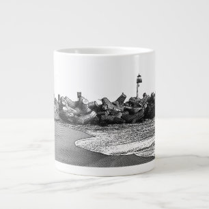 Strand am Meer, Santa Cruz 20 oz Jumbo Tasse
