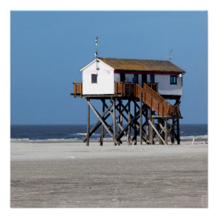 Strand an der Nordsee, Sankt Peter Ording Poster
