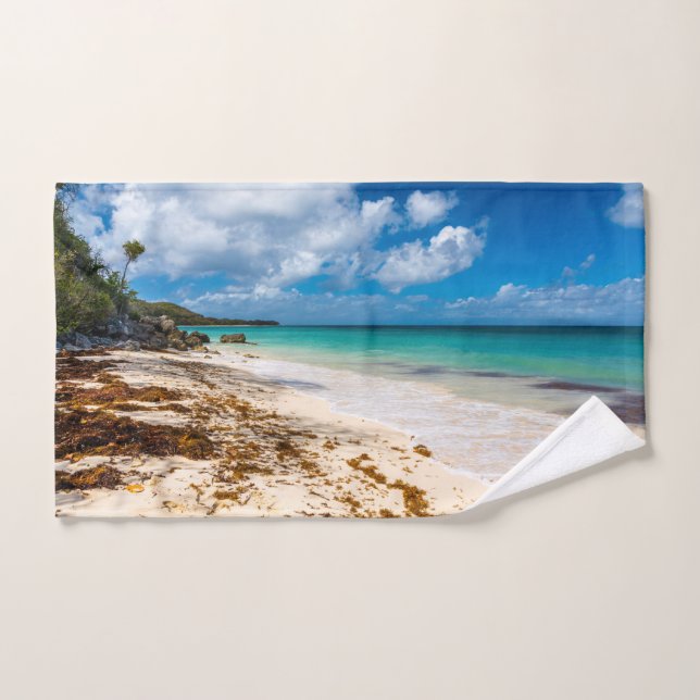 Strand Anse Canot auf Marie-Galante Badhandtuch Set (Handtuch)