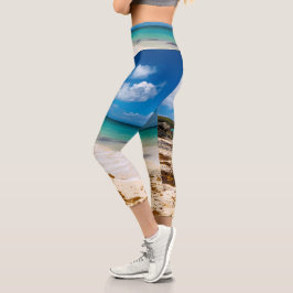 Strand Anse Canot auf Marie-Galante Capri Leggings