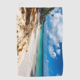 Strand Anse Canot auf Marie-Galante Golfhandtuch