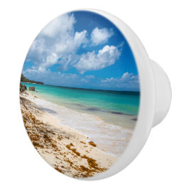 Strand Anse Canot auf Marie-Galante Keramikknauf