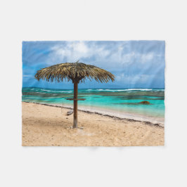 Strand Anse des Rochers Fleecedecke