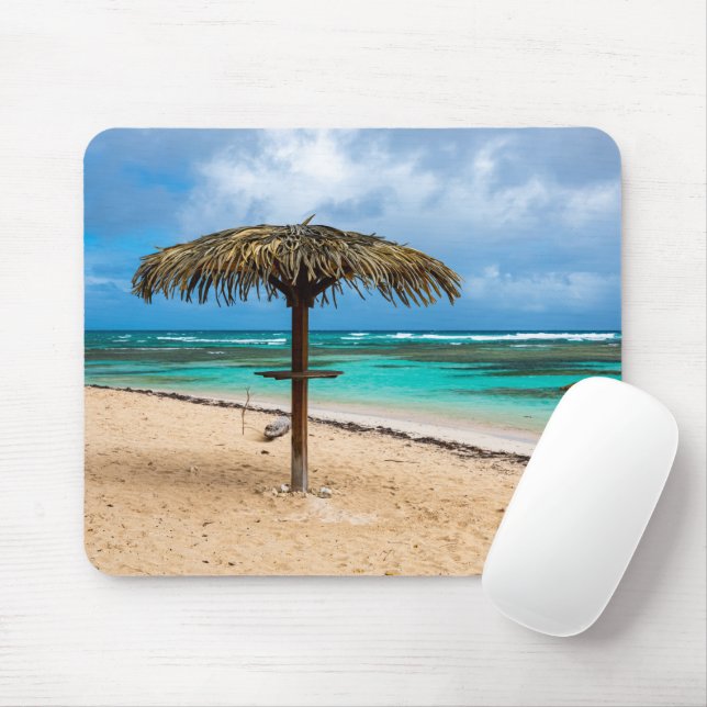 Strand Anse des Rochers Mousepad (Mit Mouse)