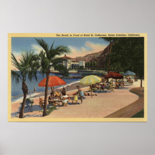Strand-Ansicht vor Hotel-St. Catherine Poster