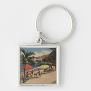 Strand-Ansicht vor Hotel-St. Catherine Schlüsselanhänger