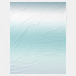 Strand Aqua Blue Ombre Fleecedecke