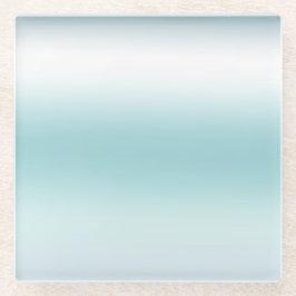Strand Aqua Blue Ombre Glasuntersetzer