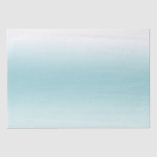 Strand Aqua Blue Ombre Seidenpapier