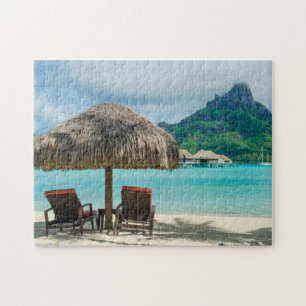 Strand auf Bora Bora Puzzlen Puzzle