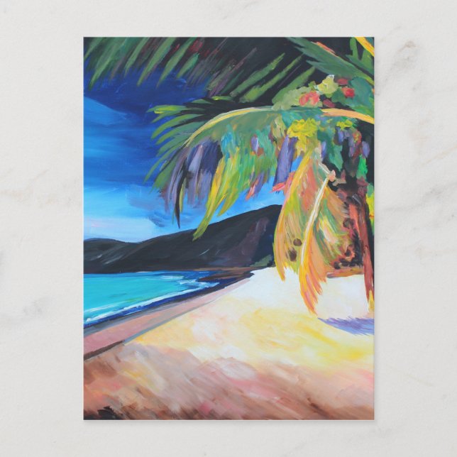 Strand auf den Magen's Bay St Thomas US Jungfrau I Postkarte (Vorderseite)