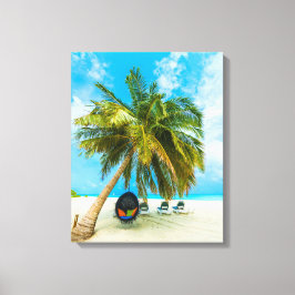 Strand auf den Malediven, Leinwand 2