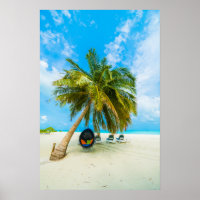 Strand auf den Malediven Poster 2