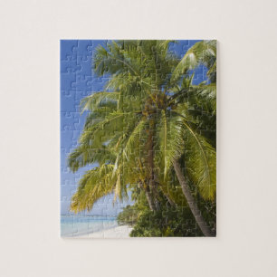 Strand auf One-Foot-Eiland, Aitutaki, Cookinseln Puzzle