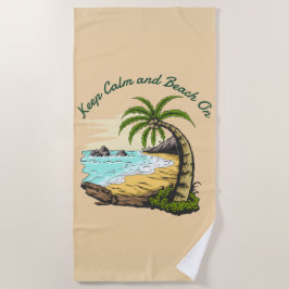 Strand auf strandtuch