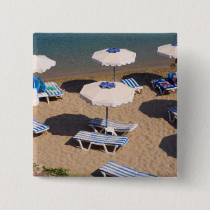 Strand-Aufenthaltsraum Rhodos, Dodecanese Button