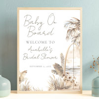 Strand-Baby an Bord - Willkommensschild für Baby-P