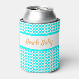 Strand-Baby-Aqua-weiße Beachy Sommerkollektion Dosenkühler