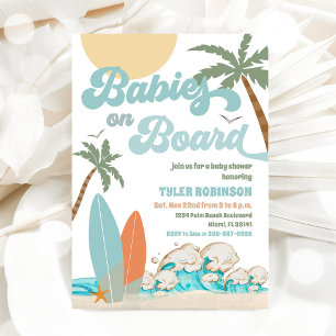 Strand-Baby-Shower-Einladung Einladung