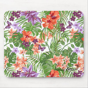 Strand-Baby-tropische Blumen-Mausunterlage Mousepad